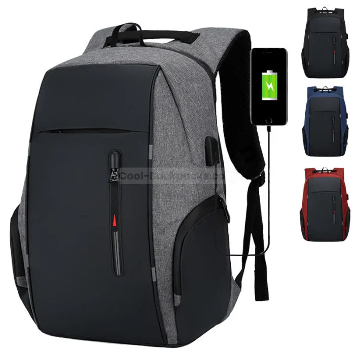 Modern Anti Theft Backpack - Grey