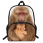 Monkey Print Backpack - zd978