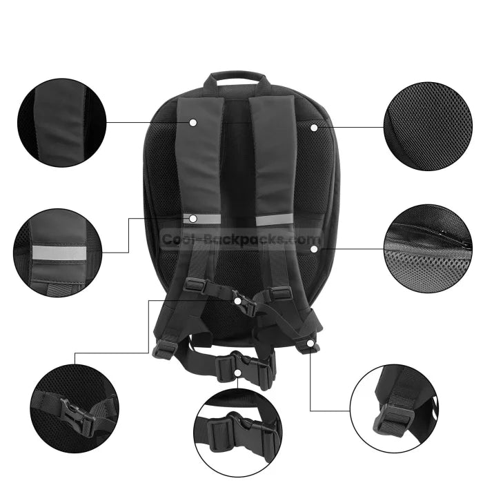 Motorcycle Backpack with Eyes