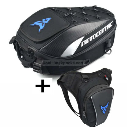 Motorcycle Gear Backpack - blue set