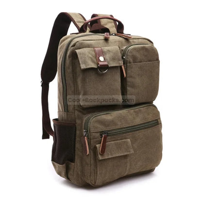 Multi Pocket Rucksack - Green