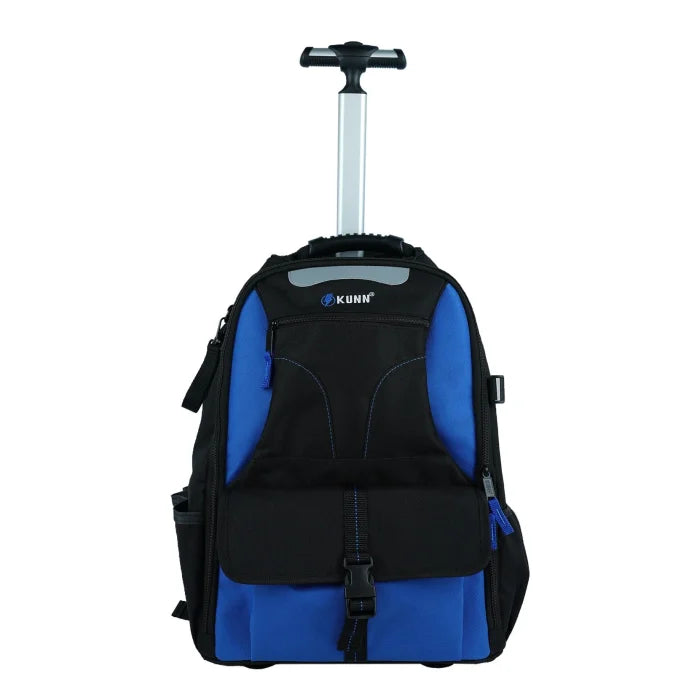 Navy Blue Rolling Backpack - Blue