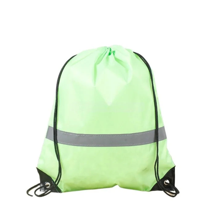 Nylon Drawstring Backpack - Light Green