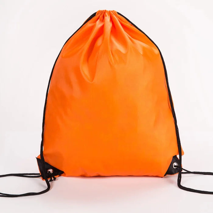 Orange Drawstring Backpack - Orange