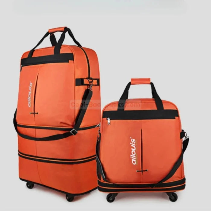 Orange Rolling Backpack