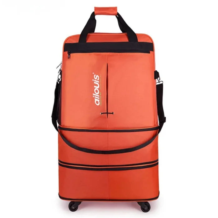 Orange Rolling Backpack