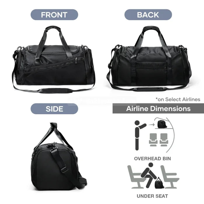 Organized Gym Backpack - Black