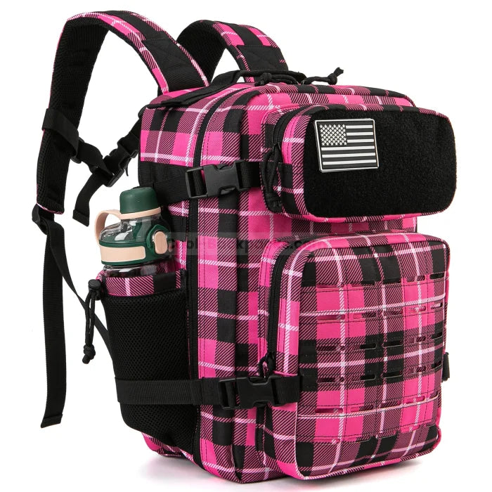 Outdoor Work Backpack - Rose Plaid