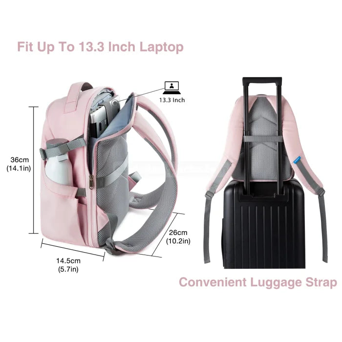 Pink Camera Backpack - Pink