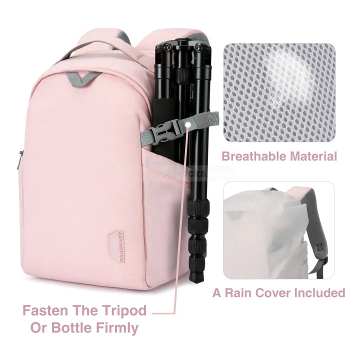 Pink Camera Backpack - Pink