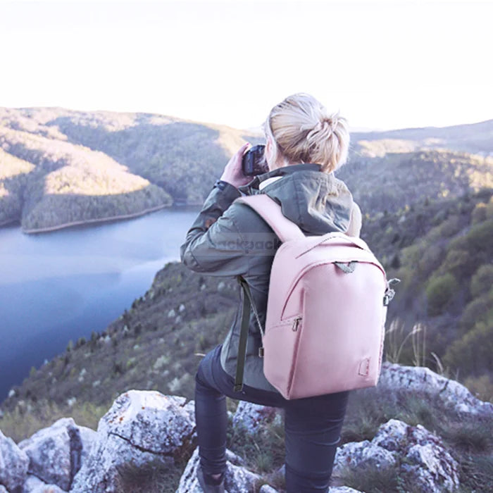 Pink Camera Backpack - Pink