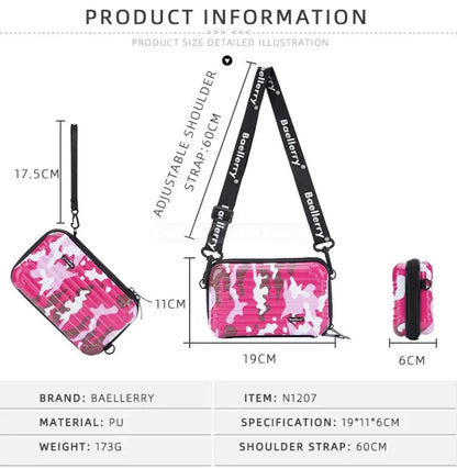 Pink Camo Messenger Bag