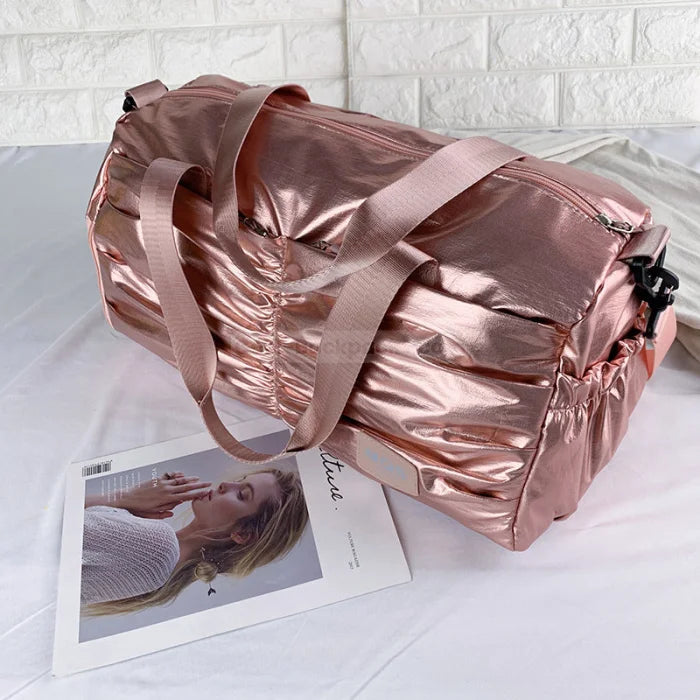 Pink Duffel Bag - pink