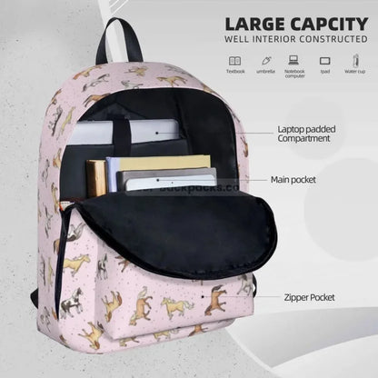 Pink Horse Backpack