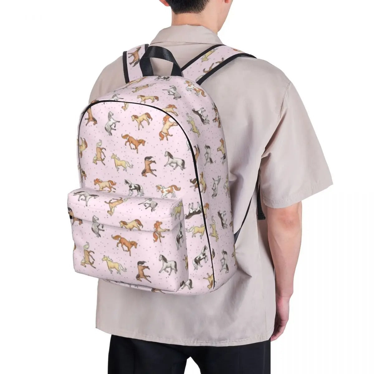 Pink Horse Backpack