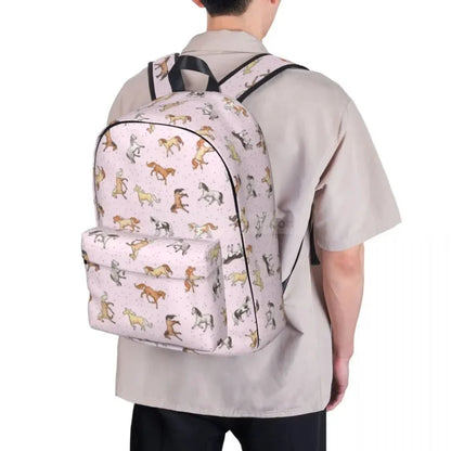 Pink Horse Backpack