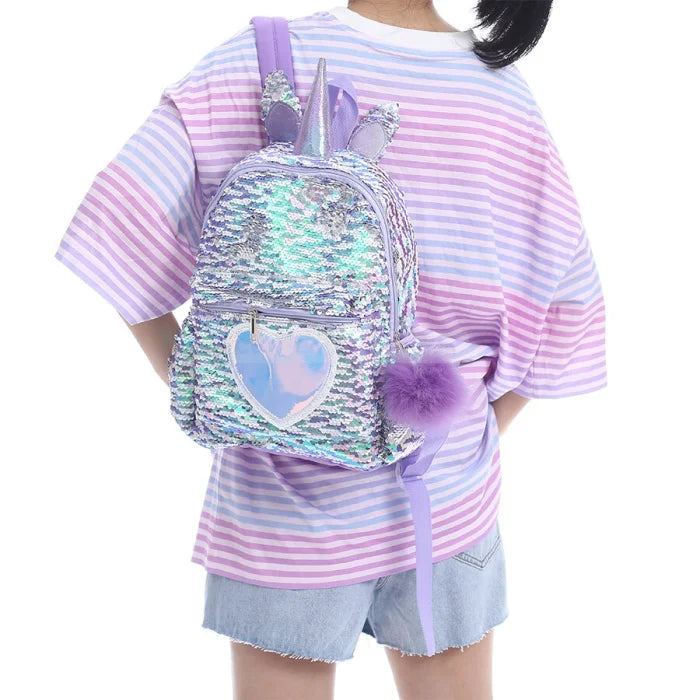 Pink Sparkly Unicorn Backpack