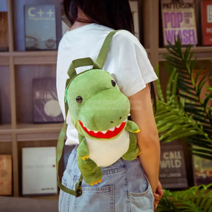 Plush Dinosaur Backpack