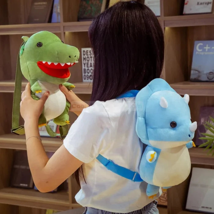 Plush Dinosaur Backpack