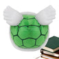 Plush Turtle Backpack - Wings green