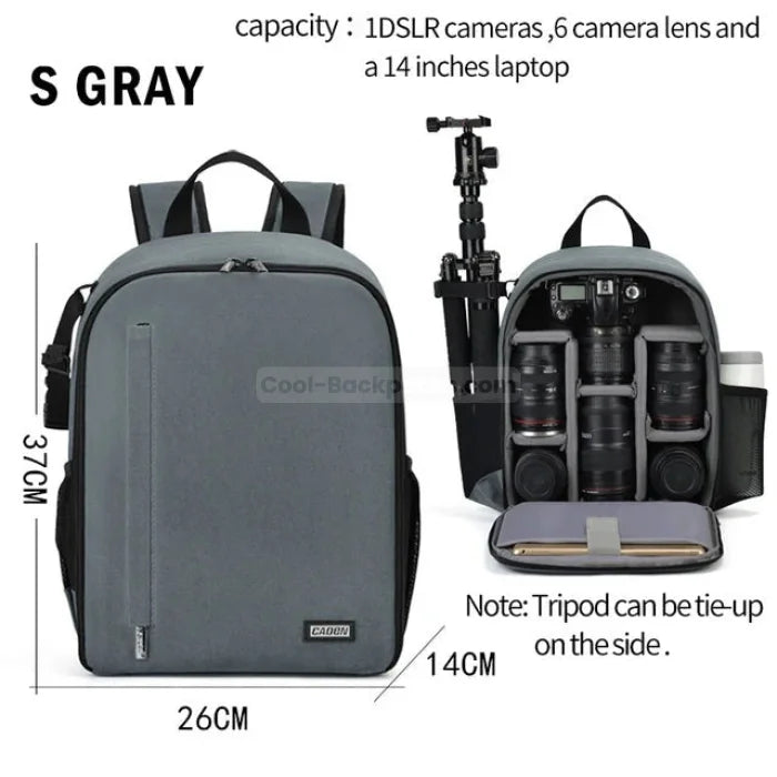 Professional Camera Backpack - Gray / Small