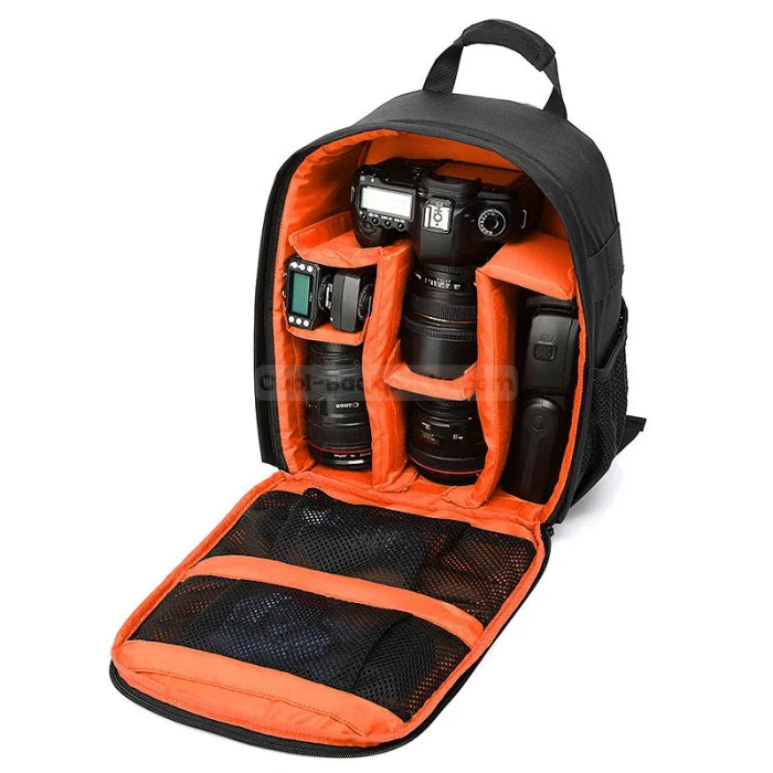 Protective Camera Backpack - Orange