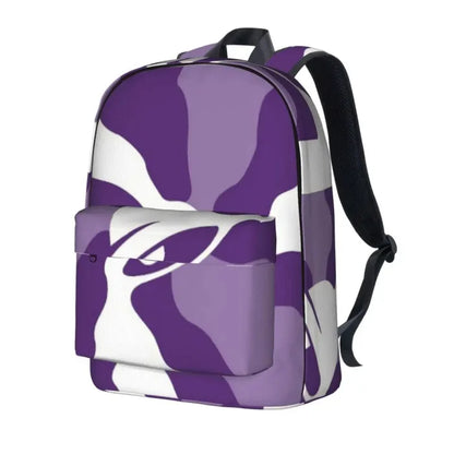 Purple and White Backpack