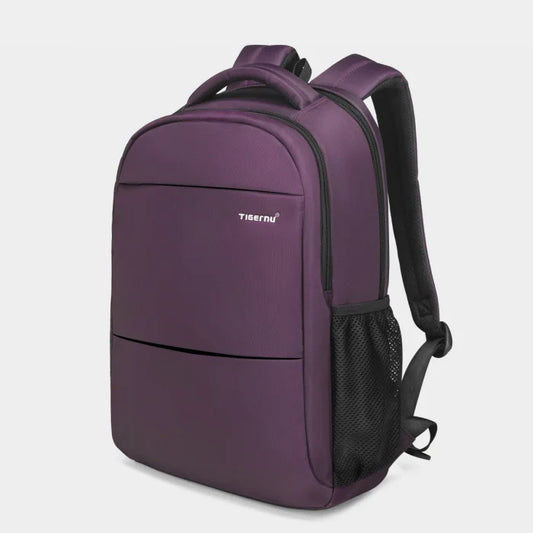 Purple Anti Theft Backpack - 3032C Purple 15.6