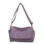 Purple Canvas Messenger Bag