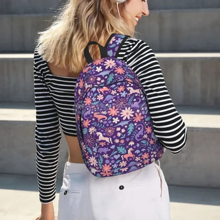 Purple Dinosaur Backpack