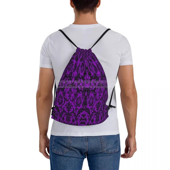 Purple Drawstring Backpack