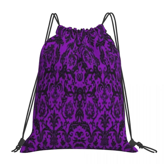 Purple Drawstring Backpack