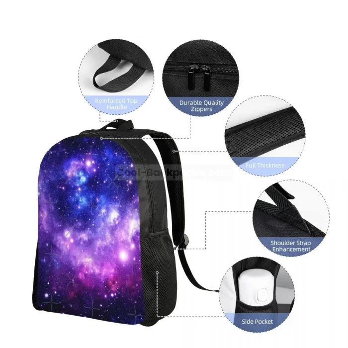 Purple Galaxy Backpack