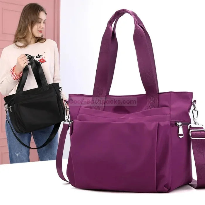 Purple Messenger Bag