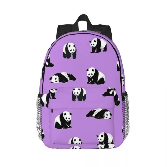 Purple Panda Backpack