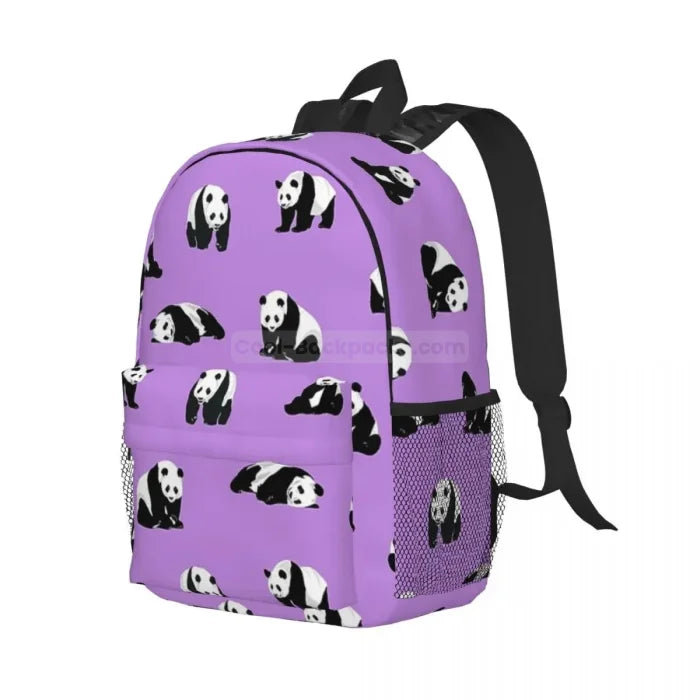 Purple Panda Backpack