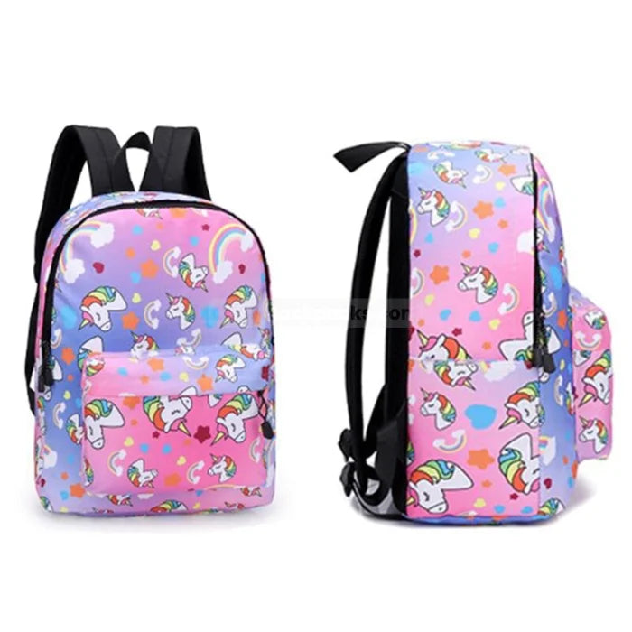 Purple Unicorn Backpack School