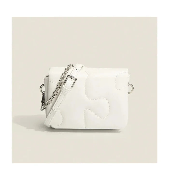 Puzzle Messenger Bag - White