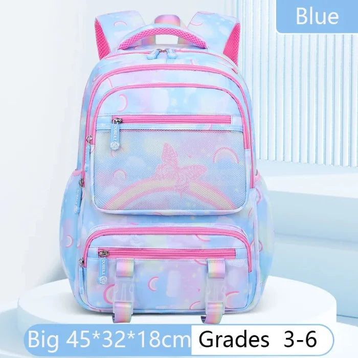 Rainbow Butterfly Backpack - Big - Blue