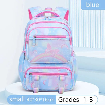 Rainbow Butterfly Backpack - Small - blue