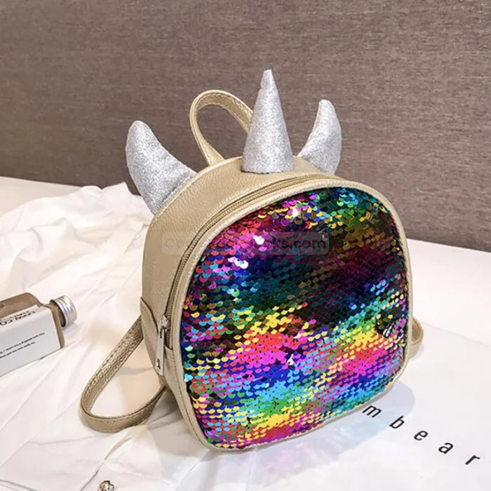 Rainbow Sequin Unicorn Backpack