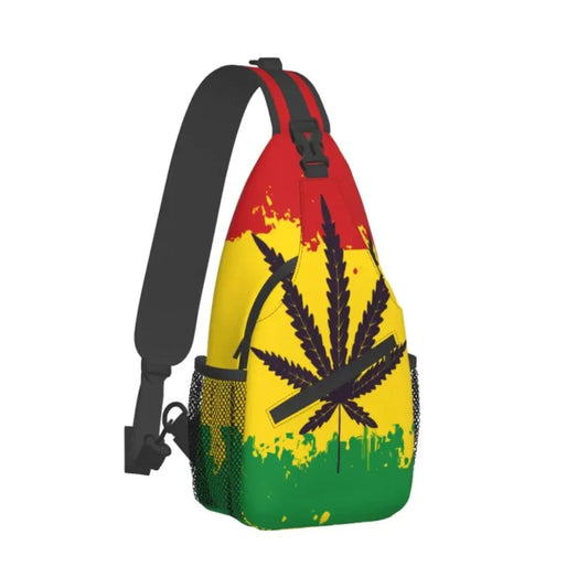 Rasta Messenger Bag - Black