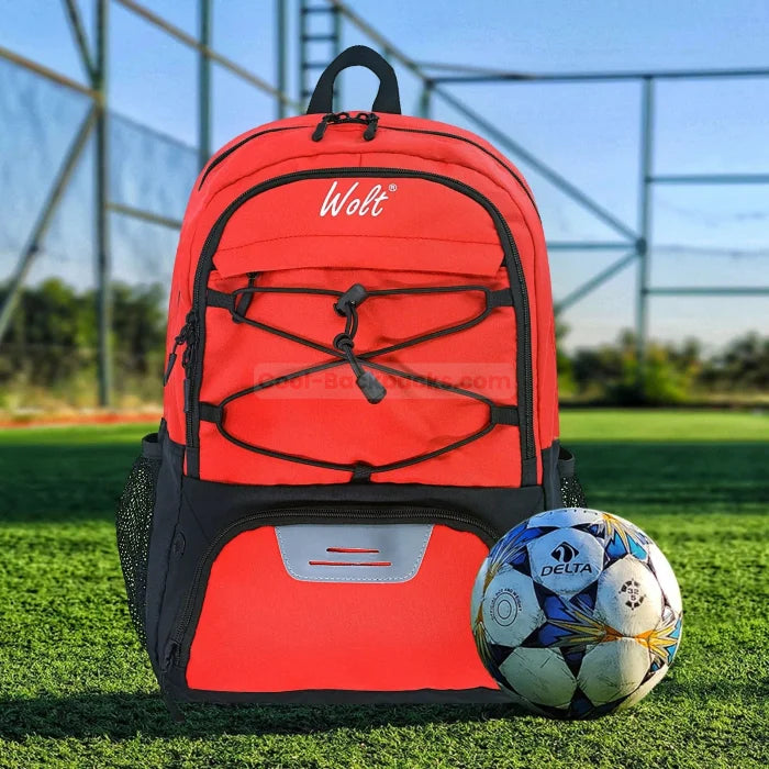 Red Basketball Backpack - 17 Inches