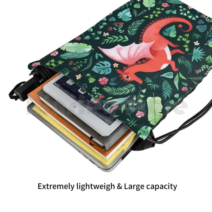 Red Dragon Backpack - Drawstring