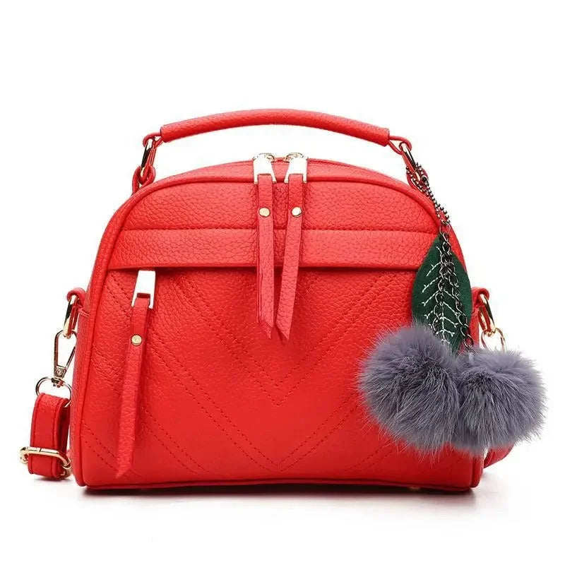 Red Leather Messenger Bag