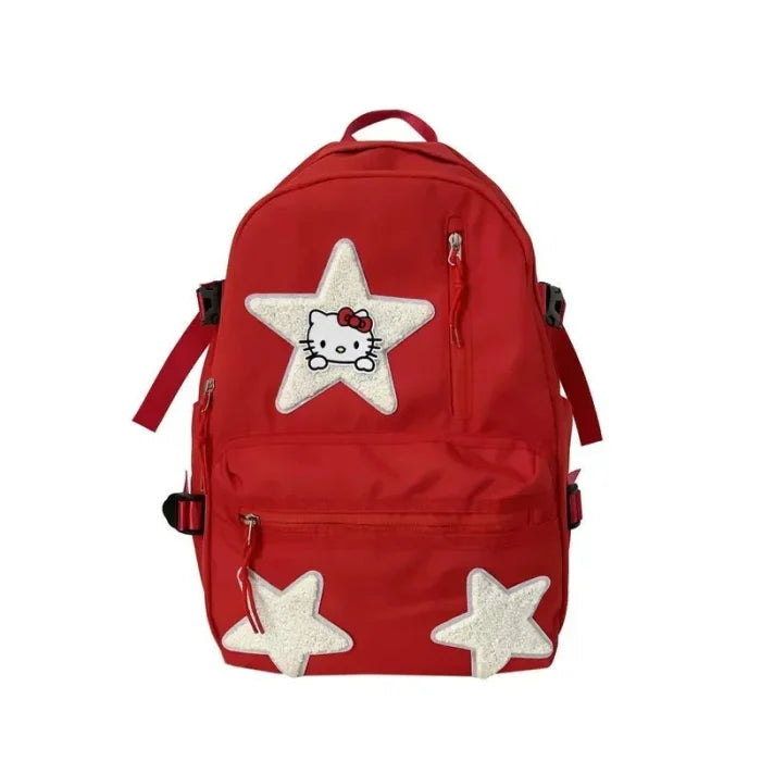 Red middle school backpack - Red