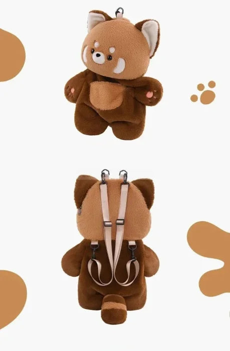 Red Panda Plush Backpack