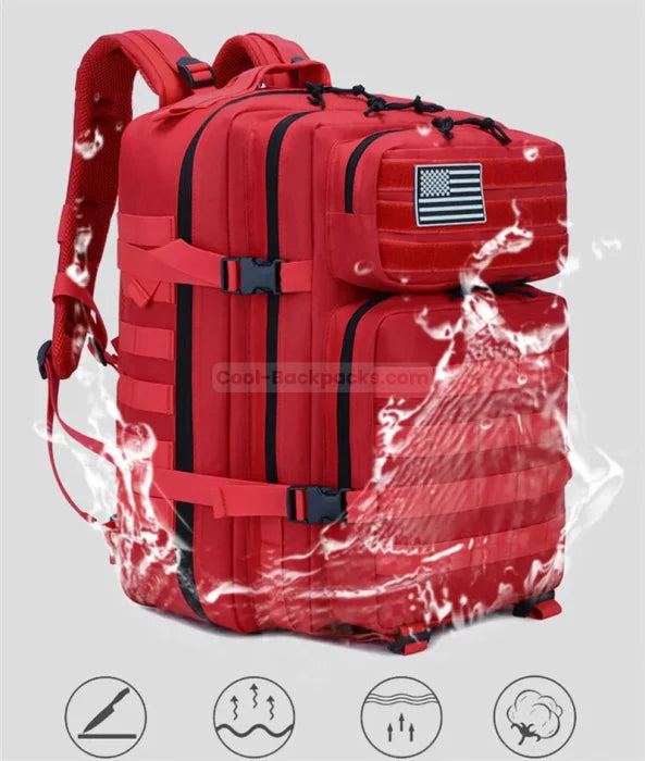 Red Tactical Backpack