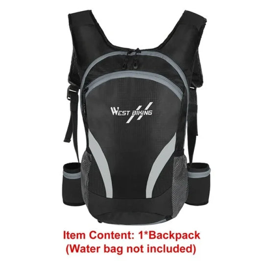 Reflective Cycling Backpack - Black Gray