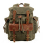 Retro Backpack Canvas - Green